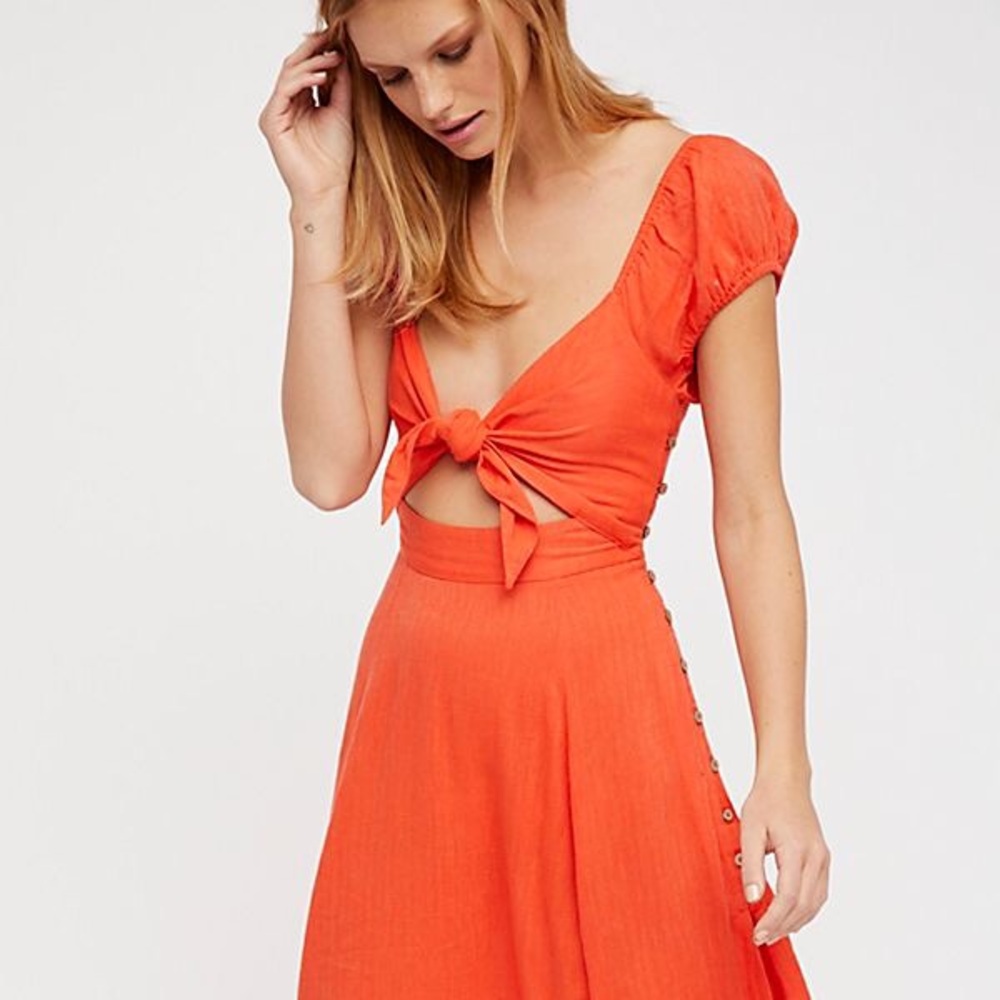 Free people getaway midi dress—like new!